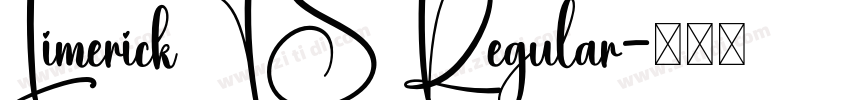 LimerickTS Regular字体转换